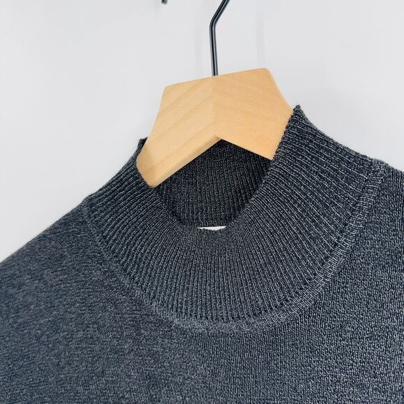 Vintage Chico’s Design Black Mock Neck Sweater Vest Size 3 (XL) Knit Minimalist - Picture 6 of 7
